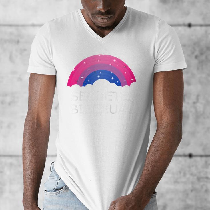 Secretly Bisexual Bi Introvert Bi Pride Antisocial LGBTQ Raglan Baseball Tee Men's V-Neck T-Shirt Secretly Bisexual Bi Introvert Bi Pride Antisocial LGBTQ Raglan Baseball Tee Men's V-Neck T-Shirt