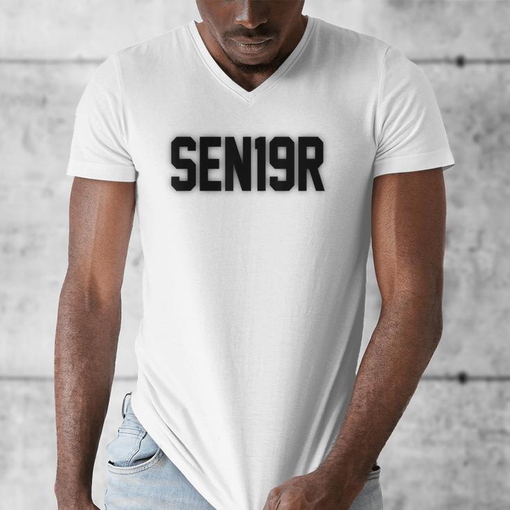 SEN19R Senior 2019 High School Graduation Party T-Shirt Men's V-Neck T-Shirt