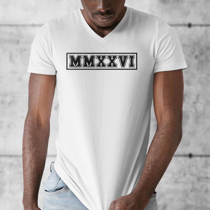 Senior 2026 MMXXVI Graduate Class Of 2026 Graduation Men's V-Neck T-Shirt