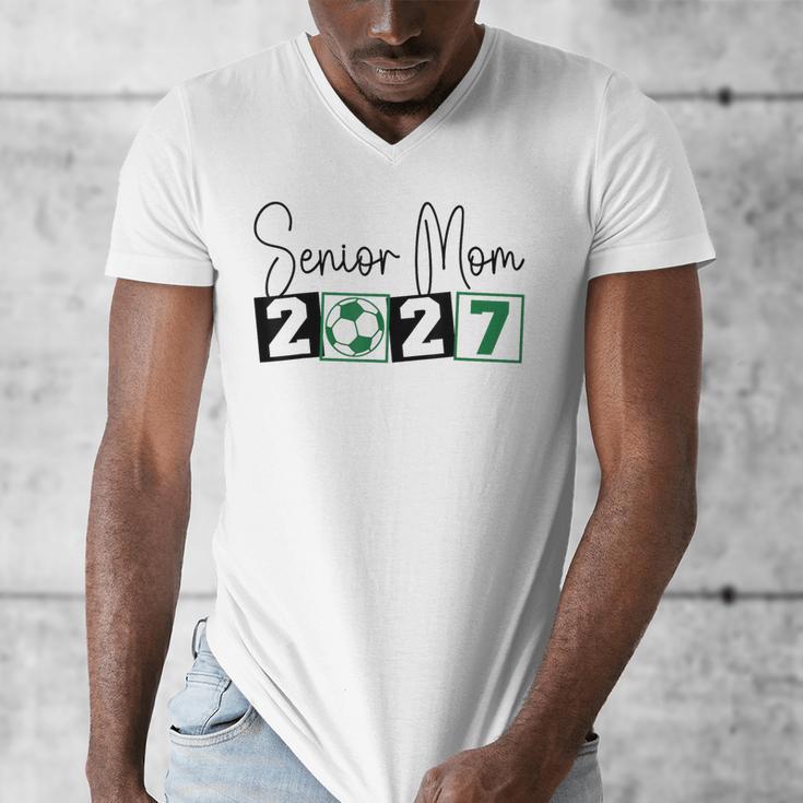 Senior 2027 Soccer Mom Final Season Class Of 2027 Graduation Men's V-Neck T-Shirt