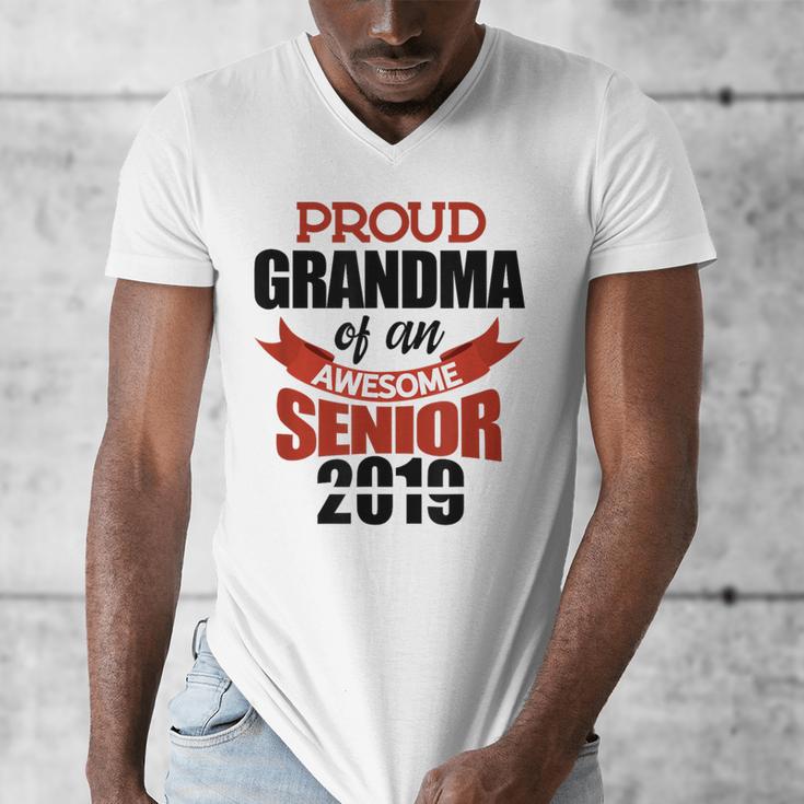 Senior Class Of 2019 Tshirt Graduation Awesome Grandma Men's V-Neck T-Shirt