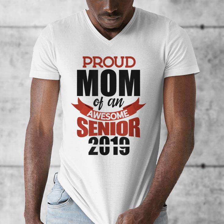Senior Class Of 2019 Tshirt Graduation Awesome Mom Men's V-Neck T-Shirt