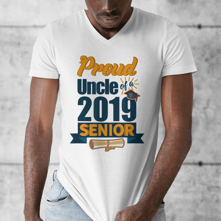 Senior Class Of 2019 Tshirt Graduation School Students Uncle Men's V-Neck T-Shirt