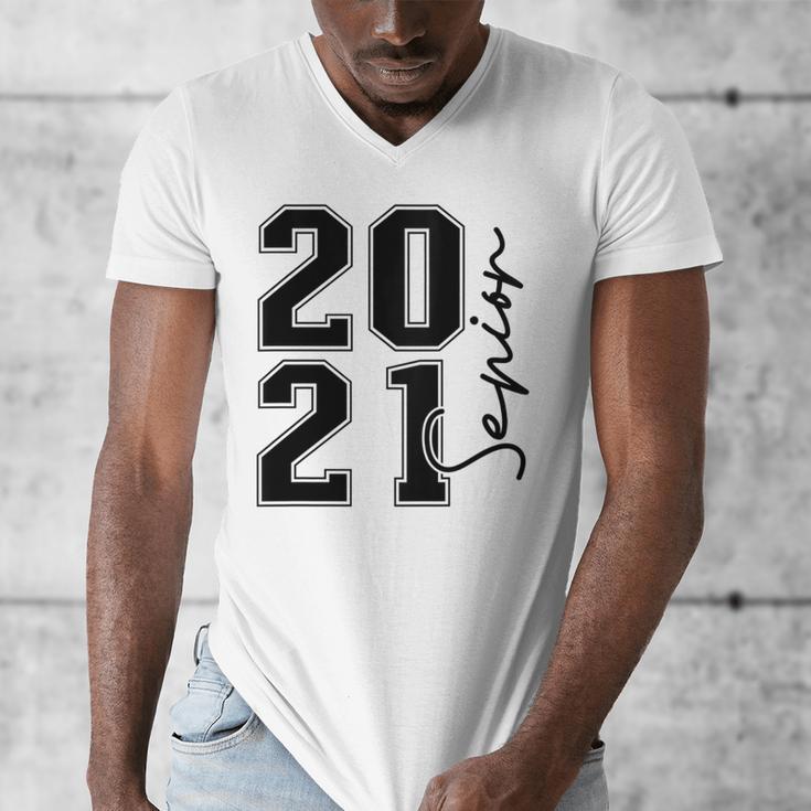 Senior Class Of 2021 Graduation High School College Men's V-Neck T-Shirt