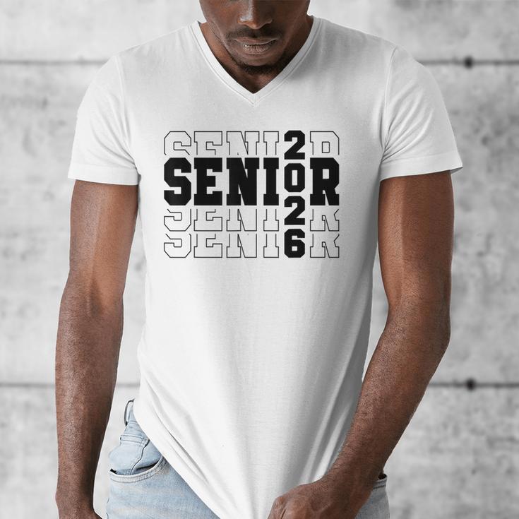 Senior Class Of 2026 Varsity Text Graduation Men's V-Neck T-Shirt
