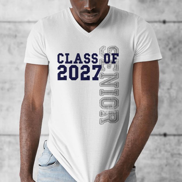Senior Class Of 2027 Graduation Year High School & College Men's V-Neck T-Shirt