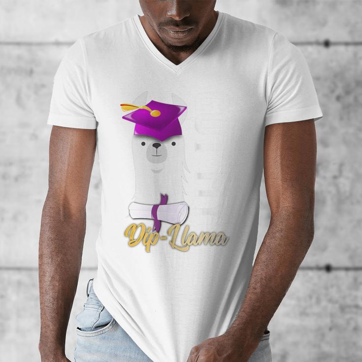 Senior Graduation 2020 Got My Dip-Llama Diploma Llama Pun Men's V-Neck T-Shirt