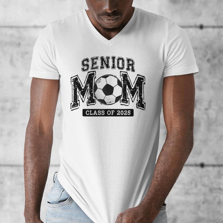 Senior Mom 2025 Soccer Mom Class Of 2025 Graduation Men's V-Neck T-Shirt