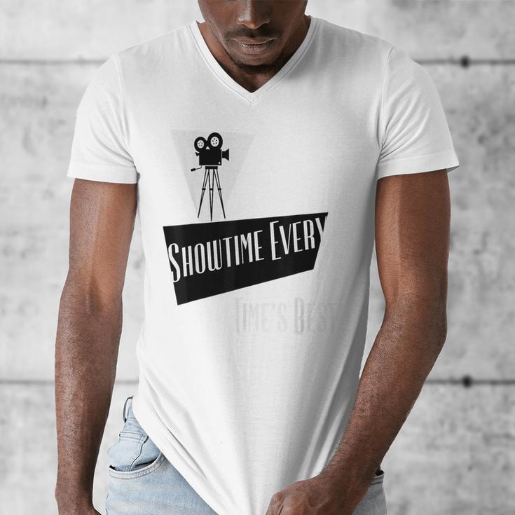 Showtime Every Moment Cinema Nostalgia Film Buff Humor Men's V-Neck T-Shirt
