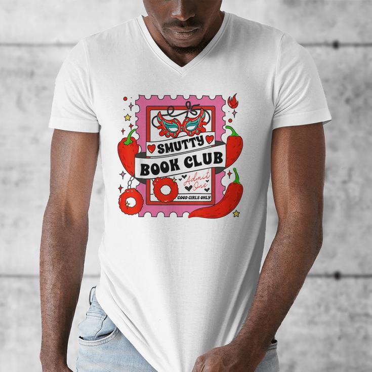 Smut Reader Smutty Vibes Spicy Romance Smutty Book Club Men's V-Neck T-Shirt
