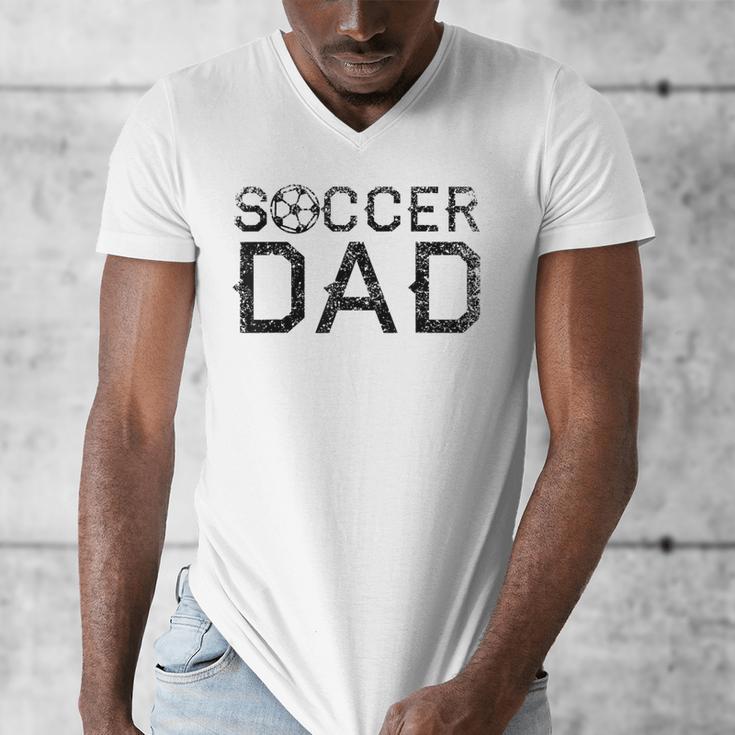 Soccer Dad Player Daddy Father Men's V-Neck T-Shirt Soccer Dad Player Daddy Father Men's V-Neck T-Shirt
