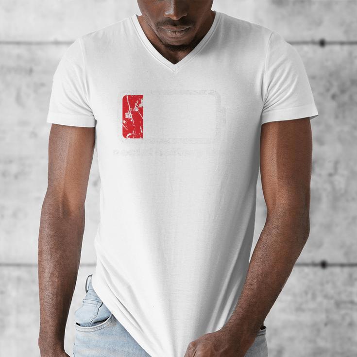 Social Battery Low Introvert Premium Men's V-Neck T-Shirt