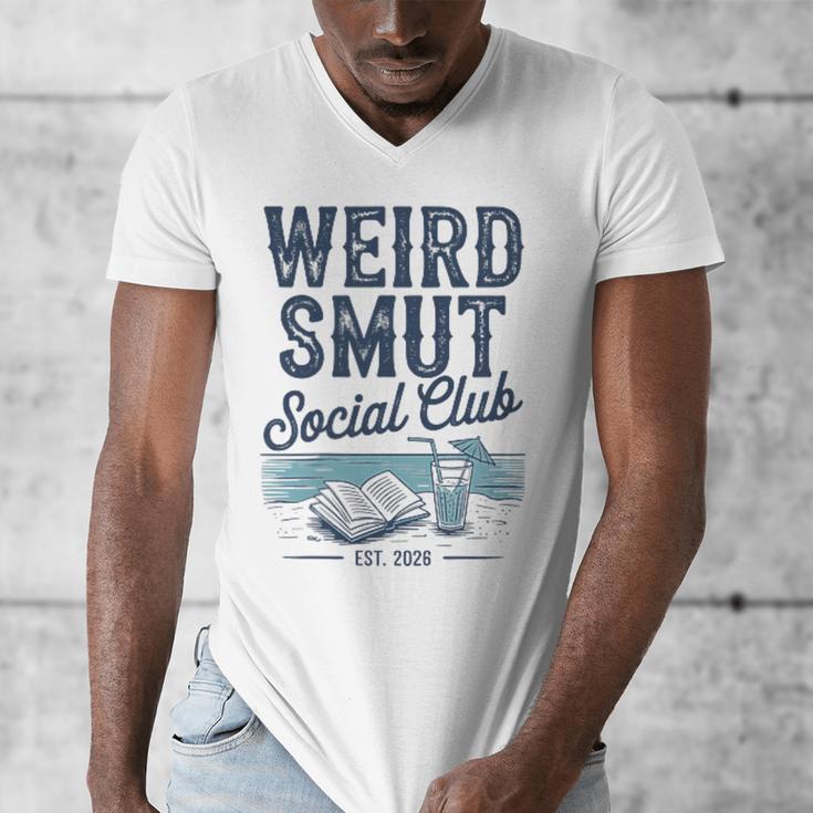 Spicy Romance Book Reader Fan Weird Smut Social Club Men's V-Neck T-Shirt