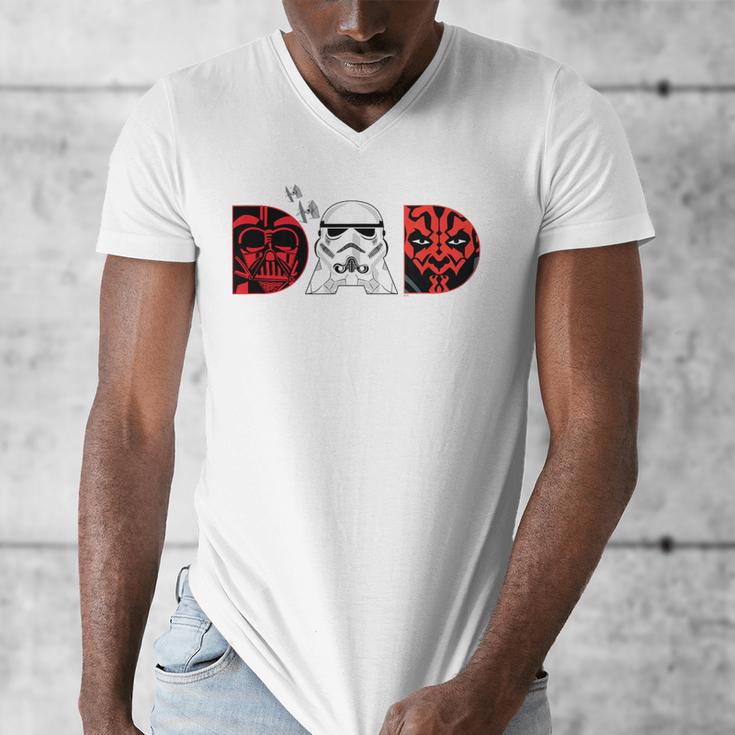 Star Wars Darth Vader Darth Maul Dad Father's Day Birthday Men's V-Neck T-Shirt