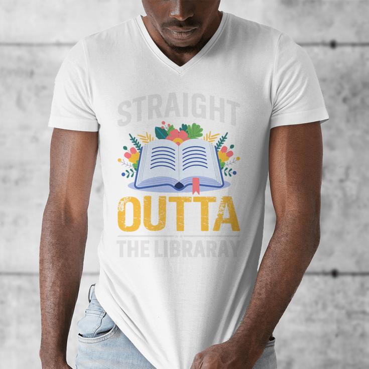 Straight Outta The Library Book Lover Men Women Premium Tri-Blend Men's V-Neck T-Shirt Straight Outta The Library Book Lover Men Women Premium Tri-Blend Men's V-Neck T-Shirt