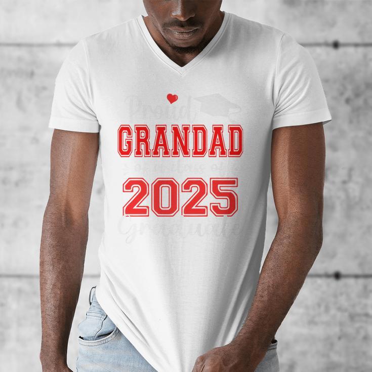 Super Proud Grandad Of 2025 Graduate Graduation Family Premium Men's V-Neck T-Shirt