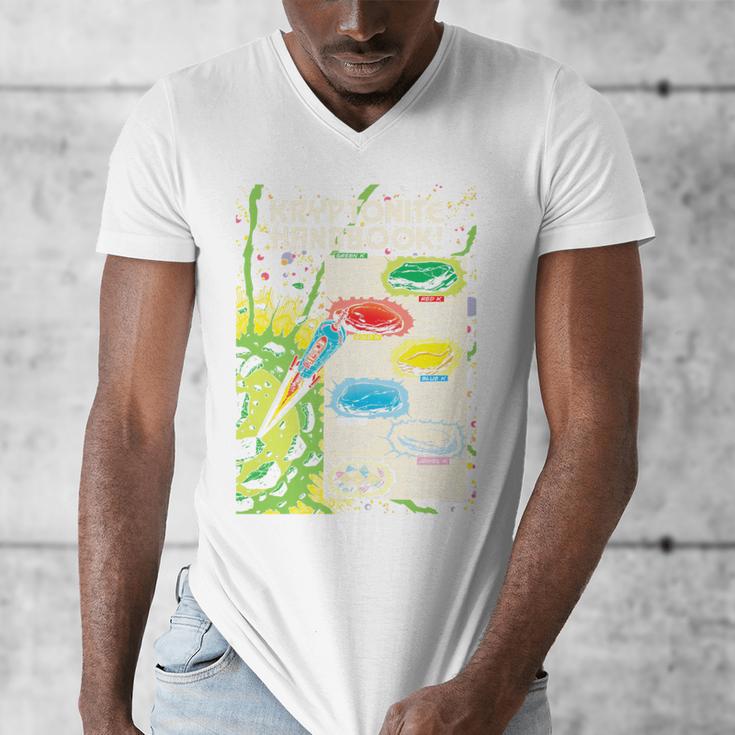 Superman Kryptonite Handbook Premium Tri-Blend Men's V-Neck T-Shirt