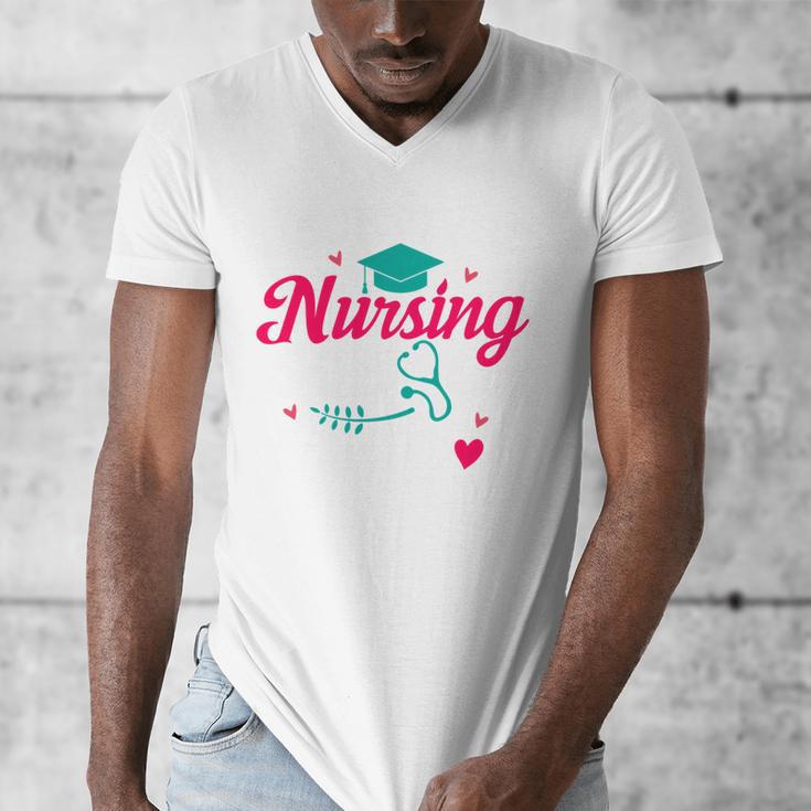 I Survived Nursing School Class Of 2026 Nurse Graduation Men's V-Neck T-Shirt