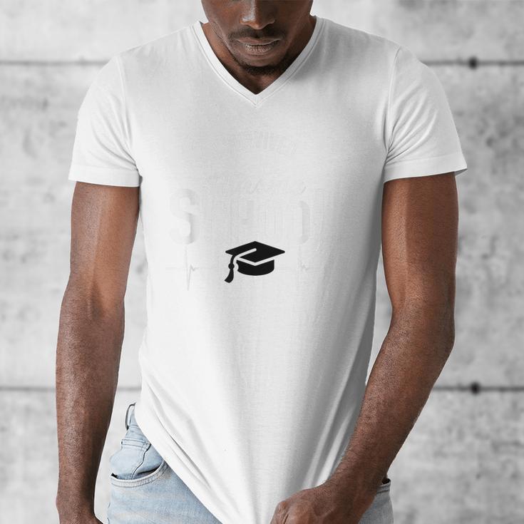 I Survived Nursing School Graduation RN NurseShirt Men's V-Neck T-Shirt