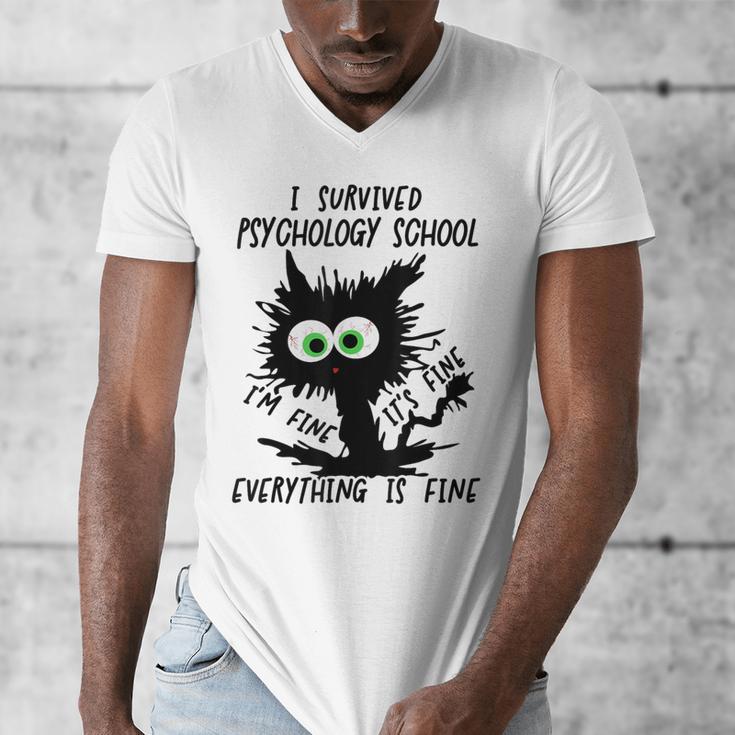 I Survived Psychology School Graduation 2026 2027 Men's V-Neck T-Shirt