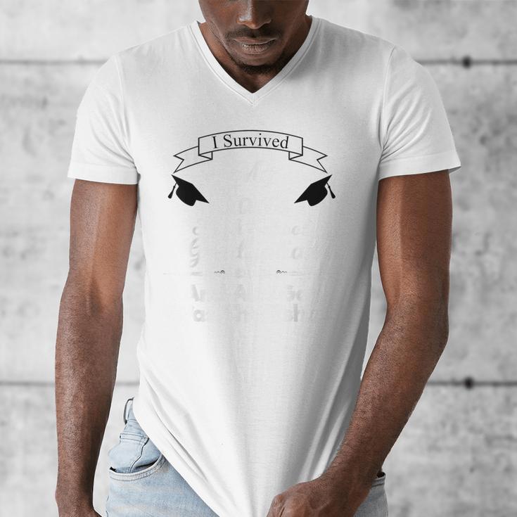 I Survived My Son's High School Graduation Shirt Graduate Men's V-Neck T-Shirt