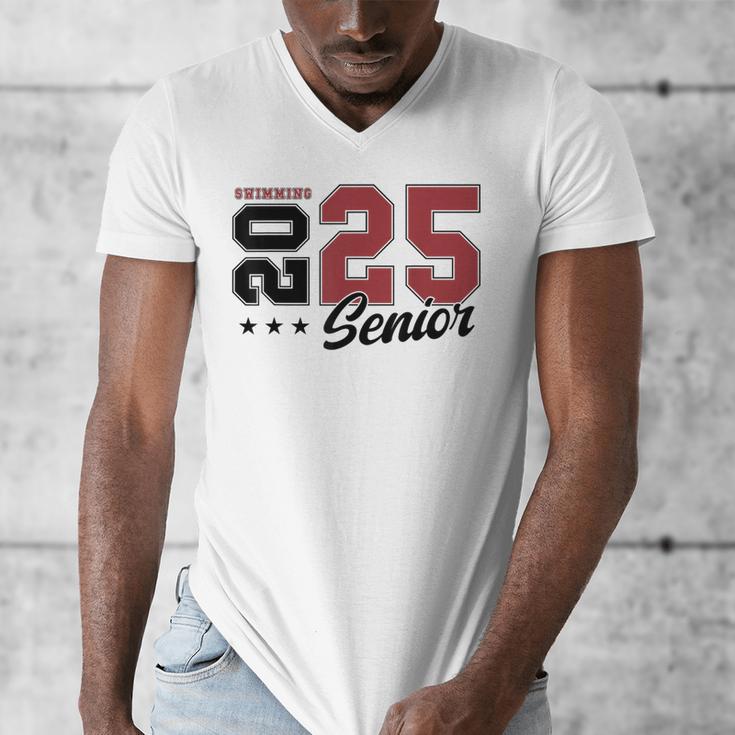 Swimming Senior Night Swimming Senior 2025 Graduation 59 Men's V-Neck T-Shirt