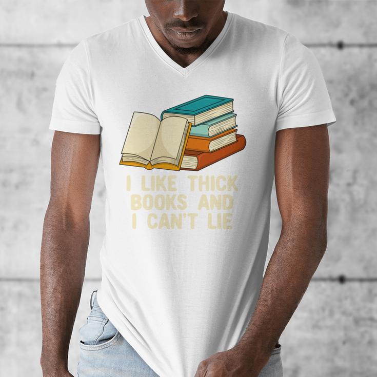 Like Thick Books Cant Lie Happiness Reading Positive Men's V-Neck T-Shirt Like Thick Books Cant Lie Happiness Reading Positive Men's V-Neck T-Shirt
