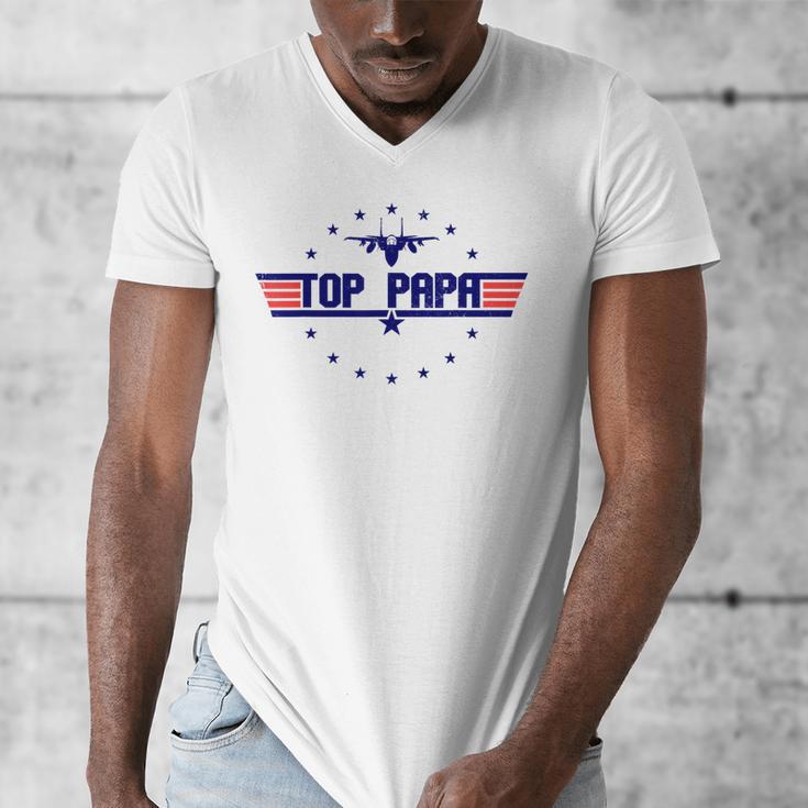 Top Papa Fathers Day Birthday For Men Dad Daddy Grandpa Men's V-Neck T-Shirt Top Papa Fathers Day Birthday For Men Dad Daddy Grandpa Men's V-Neck T-Shirt