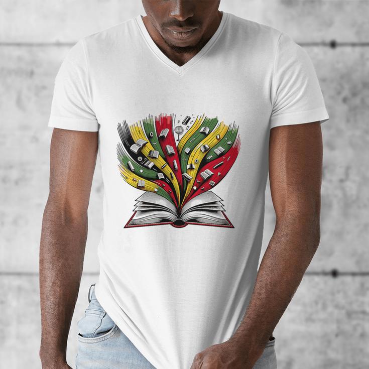 History Education Is Freedom Books Black History Premium Tri-Blend Men's V-Neck T-Shirt History Education Is Freedom Books Black History Premium Tri-Blend Men's V-Neck T-Shirt
