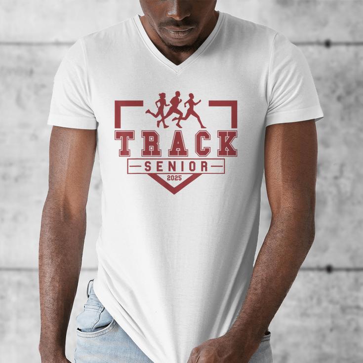 Track Senior Night Track Senior 2025 Graduation 36 Men's V-Neck T-Shirt