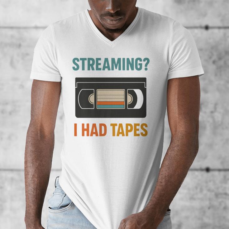 VHS Cassette Tape Retro 80s 90s Nostalgia Premium Men's V-Neck T-Shirt