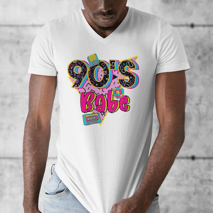 Vintage 90's Babe Party Back To 90s Cassette Nostalgia Premium Tri-Blend Men's V-Neck T-Shirt