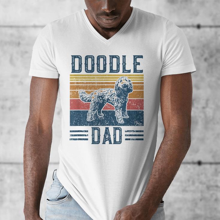 Vintage Doodle Dad Aussie Doodle & Goldendoodle Men's V-Neck T-Shirt Vintage Doodle Dad Aussie Doodle & Goldendoodle Men's V-Neck T-Shirt
