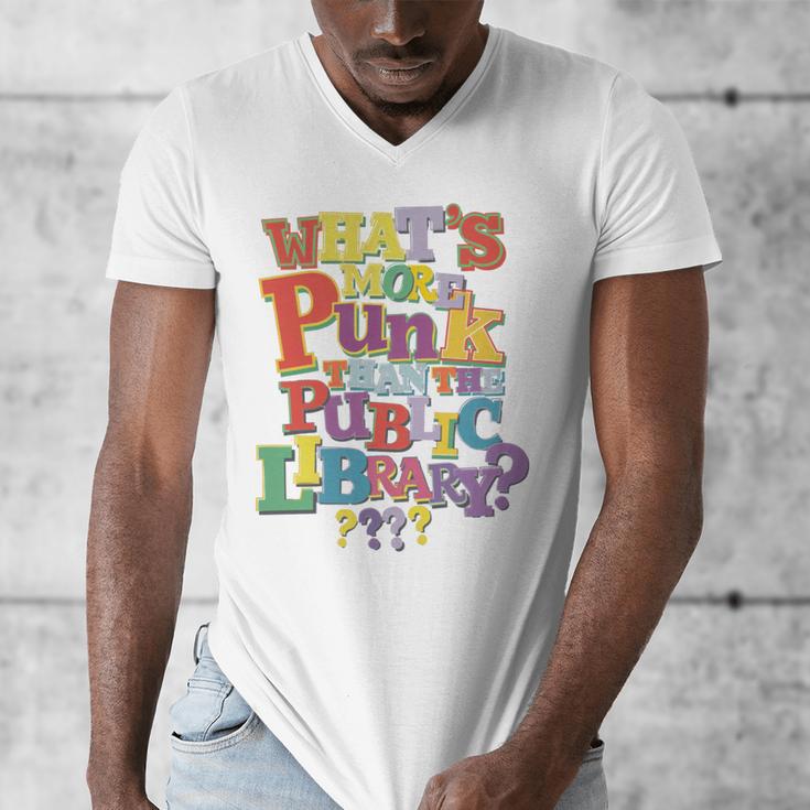 Whats More Punk Than The Public LibraryShirt Book Lover Men's V-Neck T-Shirt