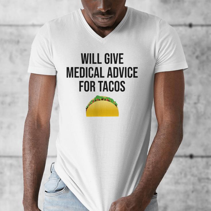 Will Give Medical Advice For Tacos Shirt Graduation MD Men's V-Neck T-Shirt
