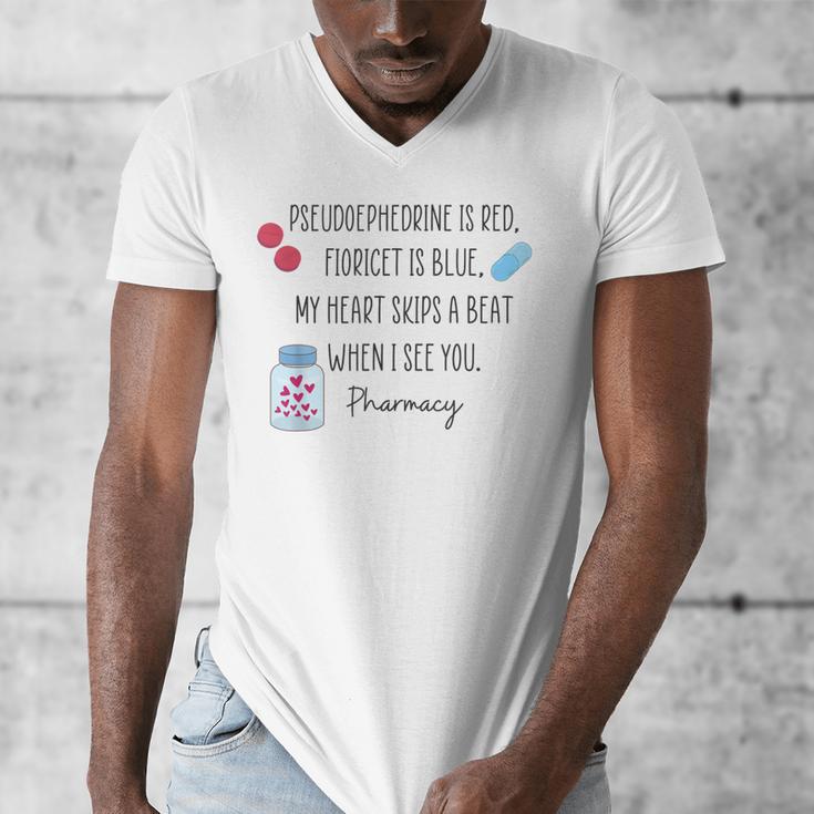 Women Pharmacist Valentines Pharmacy Technician Graduation Men's V-Neck T-Shirt