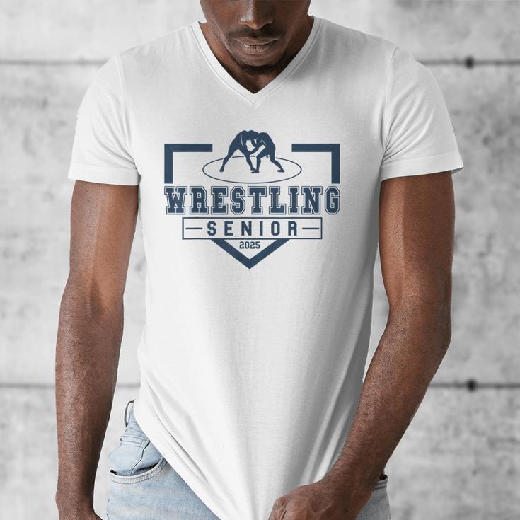 Wrestling Senior Night Wrestling Senior 2025 Graduation 66 Men's V-Neck T-Shirt