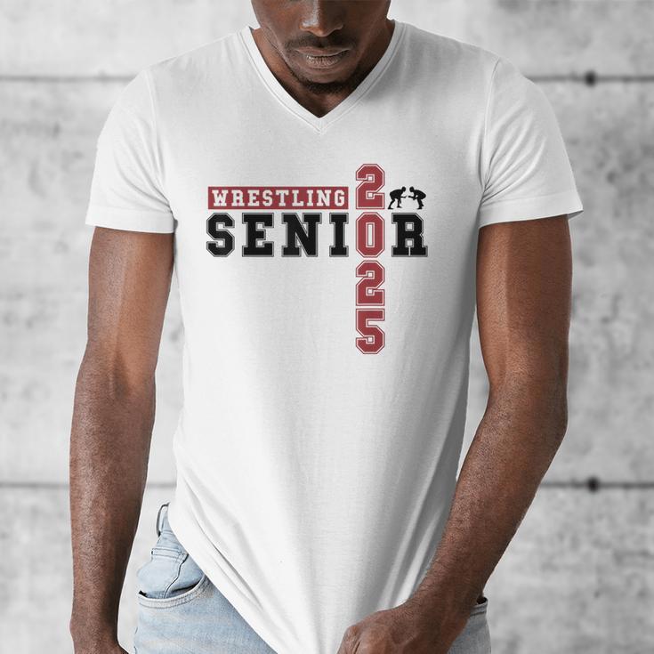 Wrestling Senior Night Wrestling Senior 2025 Graduation 69 Men's V-Neck T-Shirt