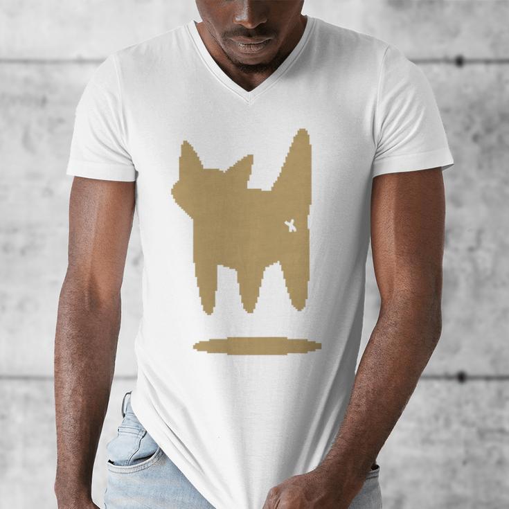 Yk2 Cat With Tomboy Tail 90s Nostalgia Downtown Indie Premium Tri-Blend Men's V-Neck T-Shirt