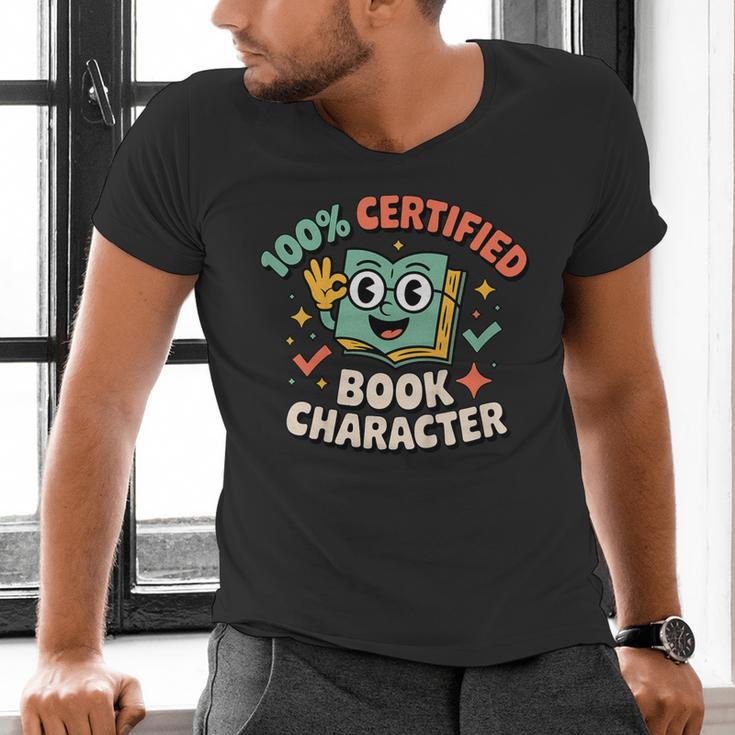 100 Certified Book Character Costumes For Kids Storybook Men's V-Neck T-Shirt 100 Certified Book Character Costumes For Kids Storybook Men's V-Neck T-Shirt