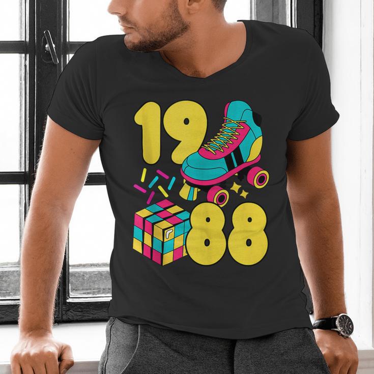 1988 Retro Raised In The 80s Old School Nostalgia Vibes Men's V-Neck T-Shirt 1988 Retro Raised In The 80s Old School Nostalgia Vibes Men's V-Neck T-Shirt