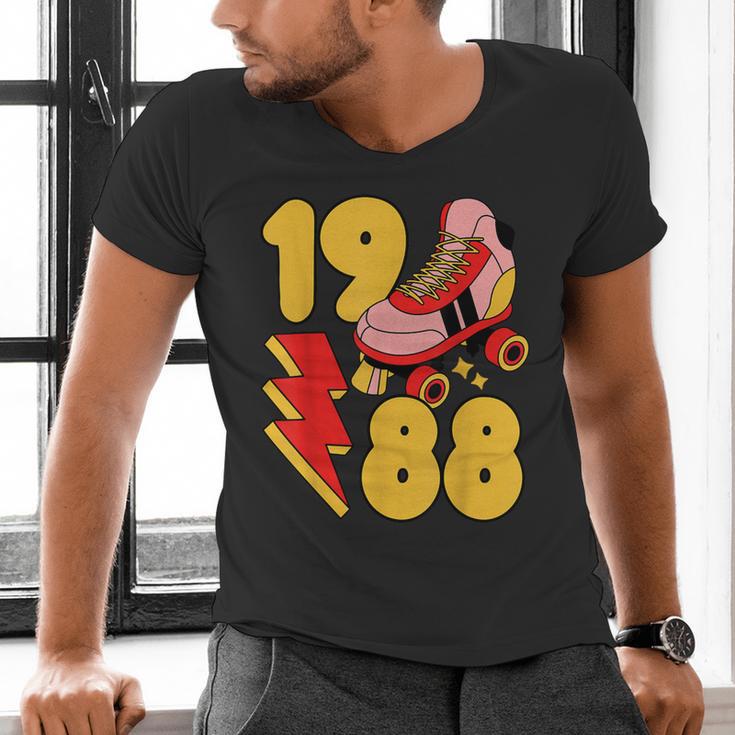 1988 Retro Roller Skate Vintage 80s Nostalgia Collector Men's V-Neck T-Shirt