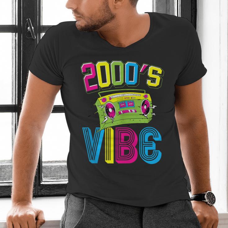 2000's Vibe Hip Hop Costume Early 2000s Party Nostalgia Men's V-Neck T-Shirt