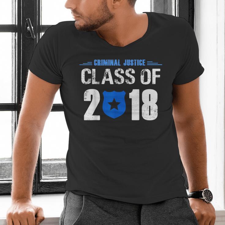 2018 Criminal Justice Graduation Shirt Criminal Justice Men's V-Neck T-Shirt