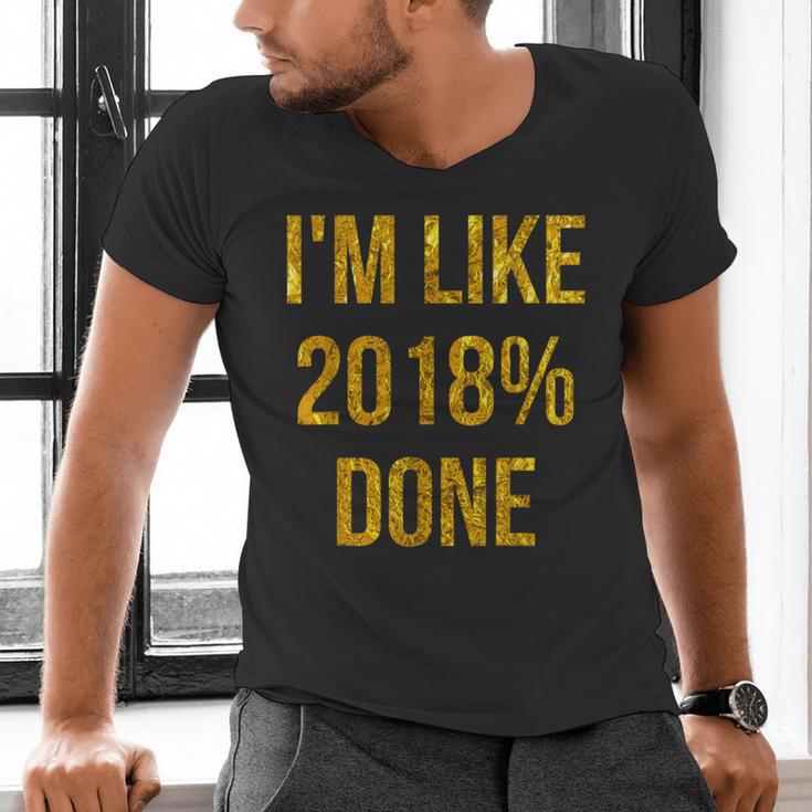 2018 Done High School Senior Graduation New Years Eve Shirt Men's V-Neck T-Shirt