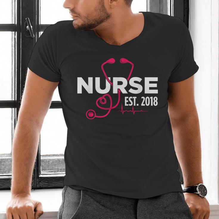 2018 Nursing School Graduation New Nurse Shirt Men's V-Neck T-Shirt