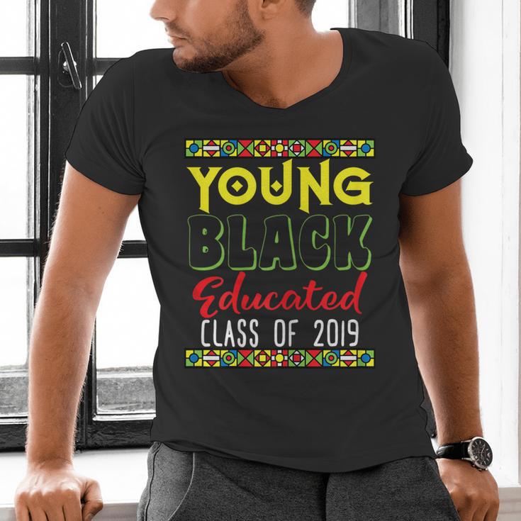 2019 African American High School Graduation SeniorShirt Men's V-Neck T-Shirt