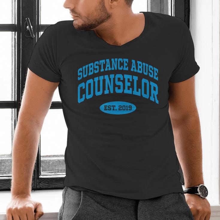 2019 Graduation For Substance Abuse Counselor Men's V-Neck T-Shirt
