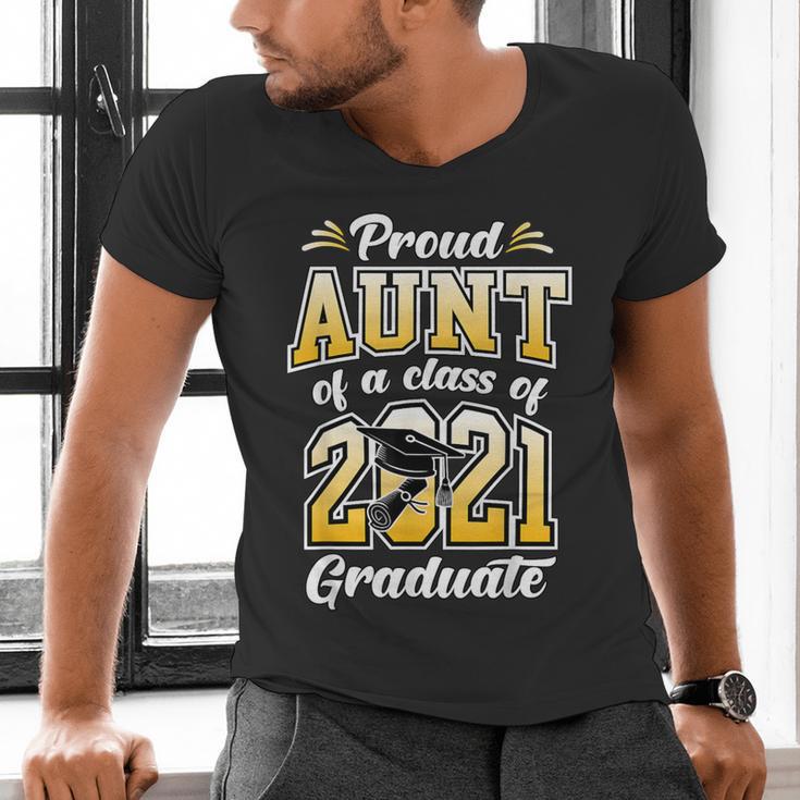 2021 Graduation Shirts For Family 2021 Graduation For Aunt Men's V-Neck T-Shirt