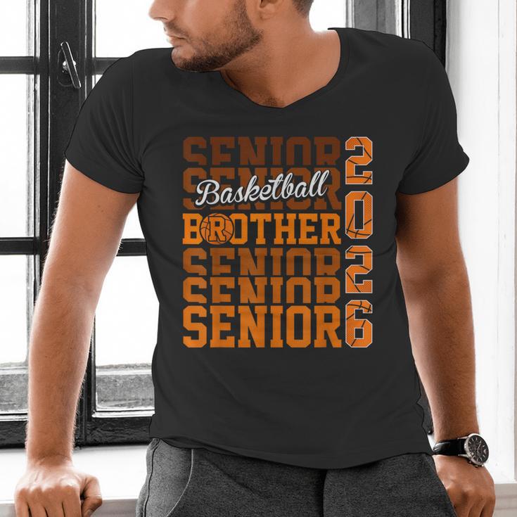 2026 Basketball Senior Brother Graduation Matching Family Men's V-Neck T-Shirt